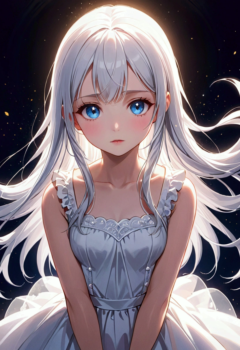 menina adolescente，Spider spirit，(teias de aranha),(beautiful feet), (Dedos bonitos)，long, whitish hair,olhos claros brilhantes，cabelos brilhantes, (Ultra-detailed handheld close-up), ((Close-up detalhado do rosto)), (seda clara), (Tule vidrado），(Luz quente sutil), (extremamente colorido), efeitos especiais do filme, old building， (Aranhas enormes),Freehand masterpiece, Ultra - Detalhado, Epic composition, alta qulidade, HighestQuali, 4k