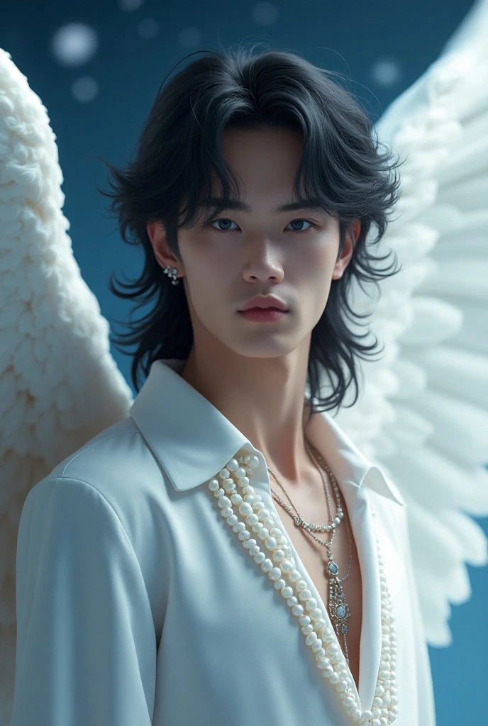A black-haired male angel who can represent Semzzaya