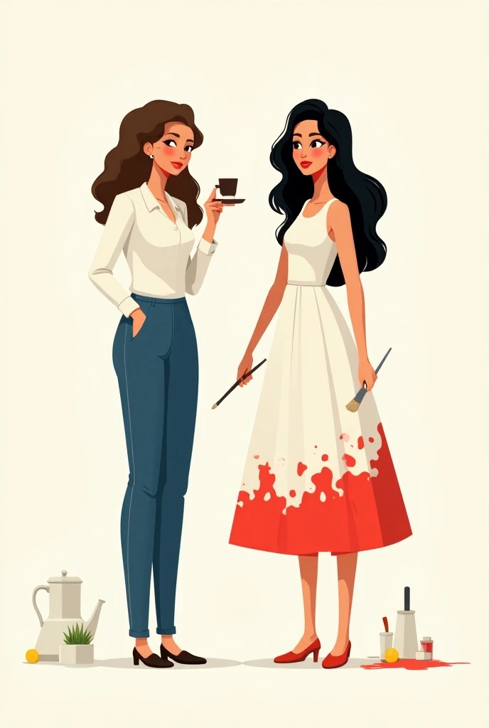 smiling woman with a glass of sparkling wine in a white gown, sketch, line art, monochrome, blackl and white,