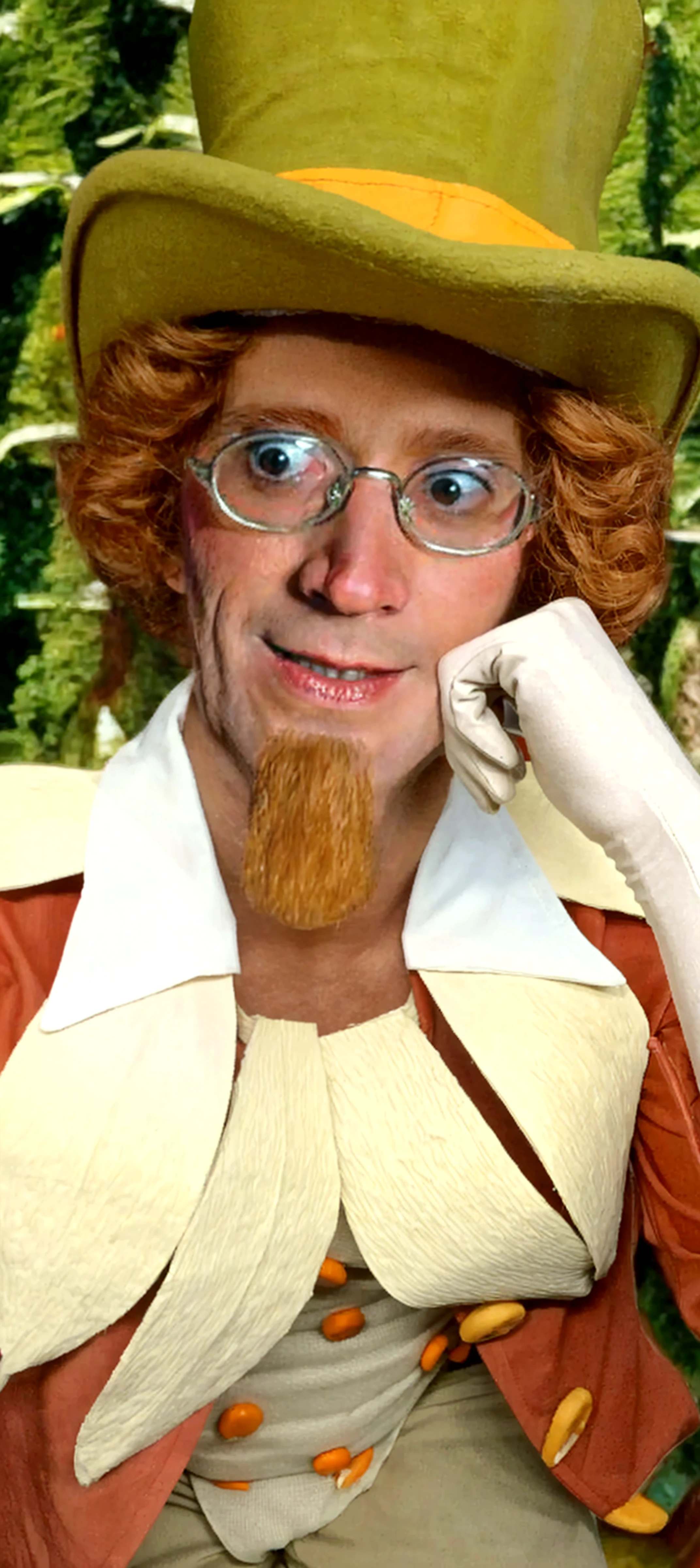 (candid portrait photo of ( dwarf Tim Curry as dandy cheese sommelier) in a cheese shop ,:1.1)butcher apron,Fujifilm Fujichrome Provia 100F film ,art direction by frank oz and terry gilliam, ANALOG STYLE, vintage, monty python,
80sdarkfantasysd15b, <lora:15NEIGHBORS:1> <lora:completeAbsurdity> ,dry-aged cheese,cheese shop (gluttony:1.1)