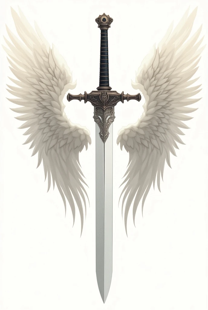 "A dark, biblical-style illustration of a white two-edged axe with angel wings as blades, depicted in the dramatic, intricate style of Gustave Doré --ar 1:1"






