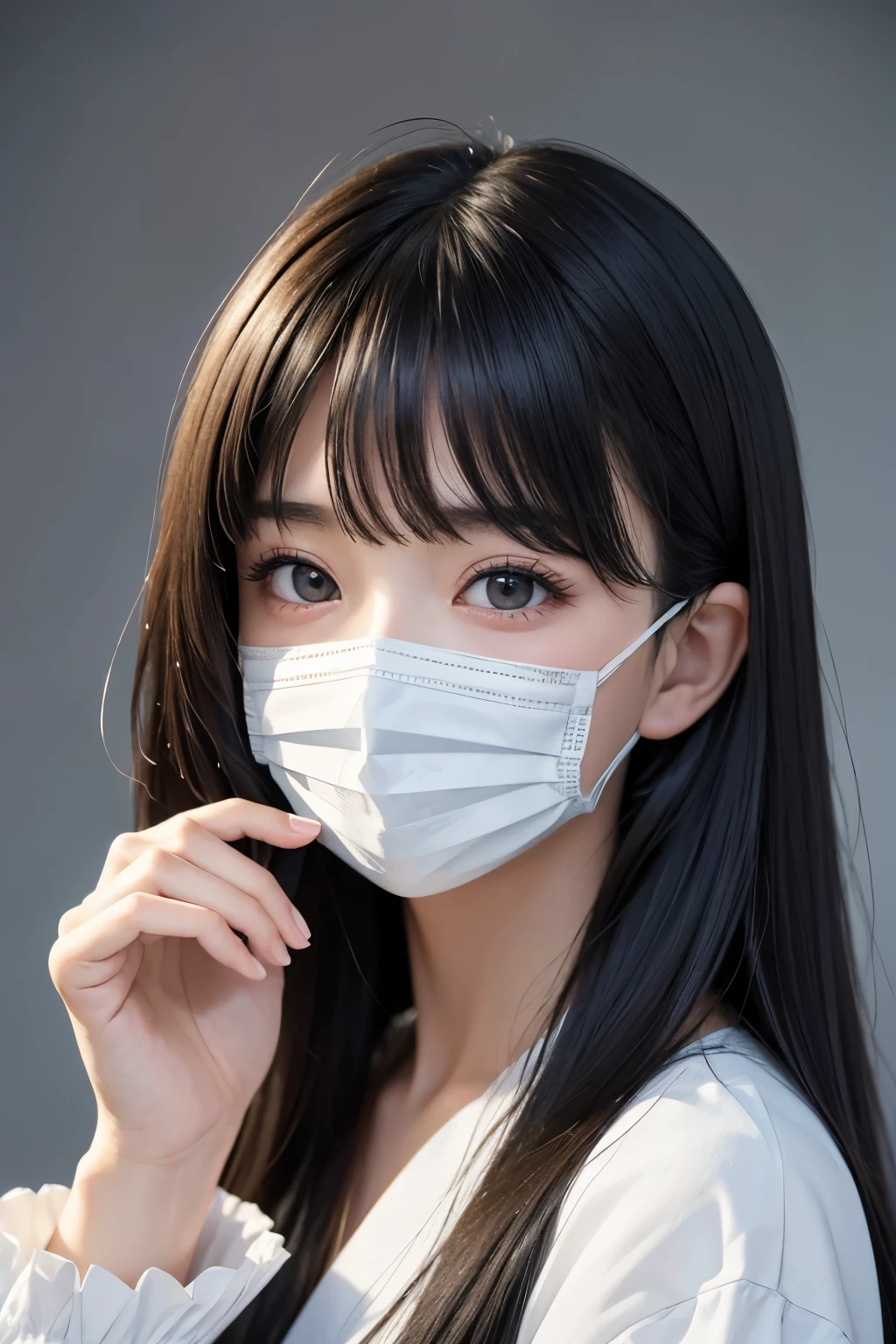 Best Quality,masterpiece, very detailed、 High Resolution ,  very detailed, Best Qualityの写真,Teen,Age 15,High school girl,Idol,beautiful girl, Semi-long, With bangs, Black Hair,((Straight Hair)),Detailed eyes, Big Eyes,cute, cute, cute日本人女性、Very delicate and beautiful face,((mask)), ((顔にmaskをつけている)),one&#39;s home, Perfect dynamic composition ,Fair-skinned girl, kind,Junior high school students,Kneel on the floor,Big Same, おPussy, Pussy, Nipples,  I Can See Panties ,Slender thighs seen from the front, 18 years old, Adorable , 美しいJunior high school students, Big Eyes, 美しいHigh school girl, Selfie, Personal photo shoot,Selfieの角度,Women&#39;s Room,indoor ,((Clothes that are not white)),(( white clothes are prohibited)),((Colored clothes)), ((colorfulな色の洋服)), ((Mine systemファッション)),Mine system, Frills, pink, blue,  black, Red, High school girl（Hmmmm）,She smiles happily at me,((colorful)), Natural Hair