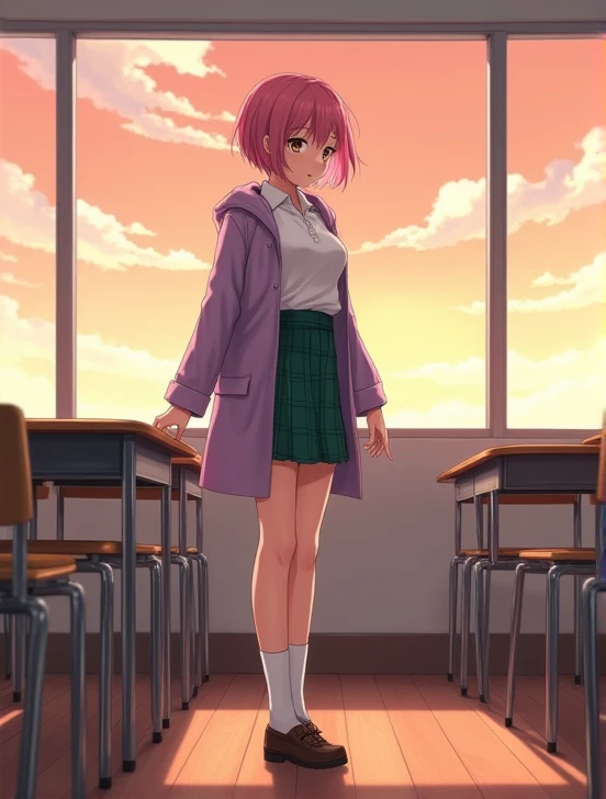head shot、Plastic bottleを持っている、Plastic bottleを手に取る、My clothes are wet with juice、Juice dripping from the mouth、PET bottles、from directly below、Stinking eyes、sideways glance、School、In the classroom、Girl、Girl、Short、Younger、Lower school year、Baby Face、flat chest、smile、Dynamic Angle、masterpiece、best quality、ultra-detail、Sweating heavily、The air conditioner is broken、Summer sunshine、Looks hot、The desks are lined up、corridor、window、There are several classmates behind me.、Clothing、Untidy appearance、Her chest is exposed、Fan、Heat
