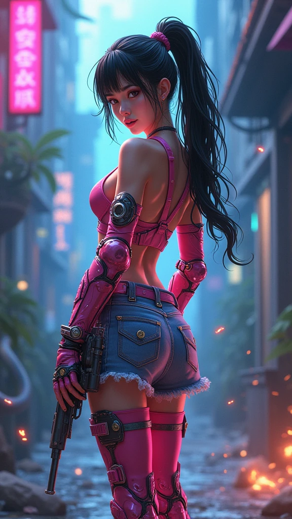 Tifa Lockheart On The Beach Completely ?????, UHD, masterpiece, ccurate, anatomically correct, high quality, high details, super detail, textured skin, best quality, highres, 16k
