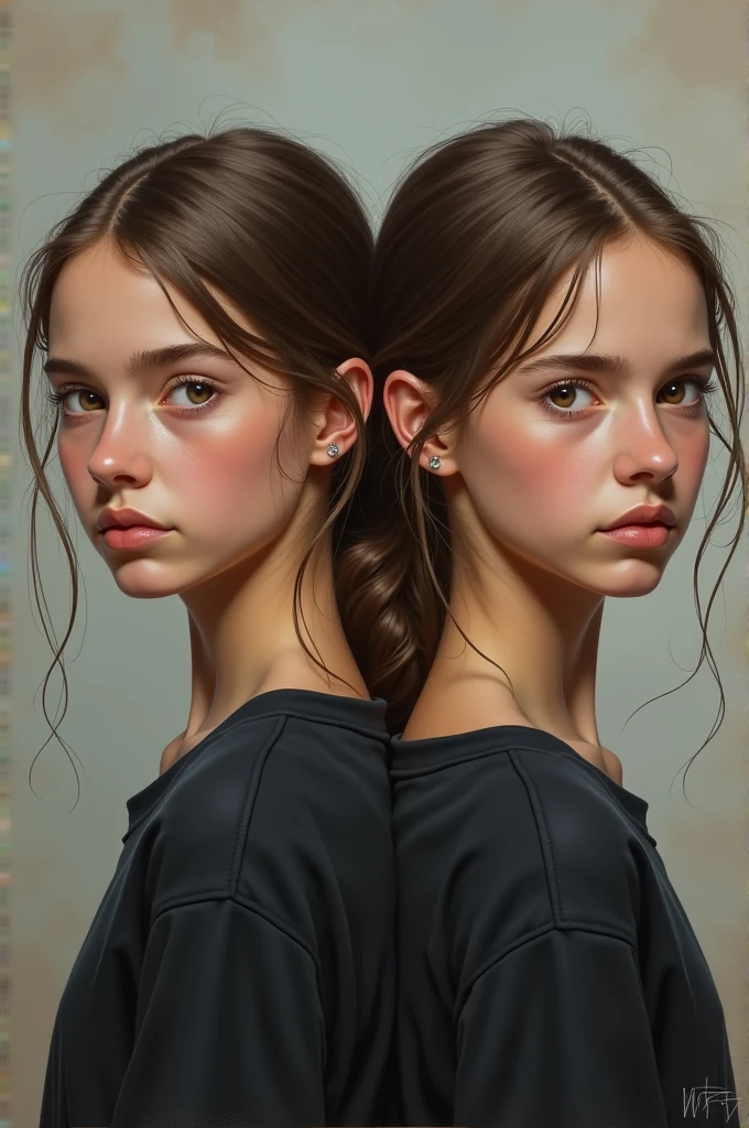 drawing of a (1girl), and a (((brutal (1boy)))), facing each other, defined jawline, krita, contrasted lighting and shadows, closed eyes, at each other mindlessly, extremely realistic faces, parallelism, (pascal campion:0.38), vivid colors, (painting art:0.06), [eclectic:clear:17], epic realistic, colored, ((neutral colors)), art, (hdr:1.5), pastel, BREAK, hyperdetailed, (artstation:1.5), warm lights, dramatic light, (intricate details:1.2), rutkowski