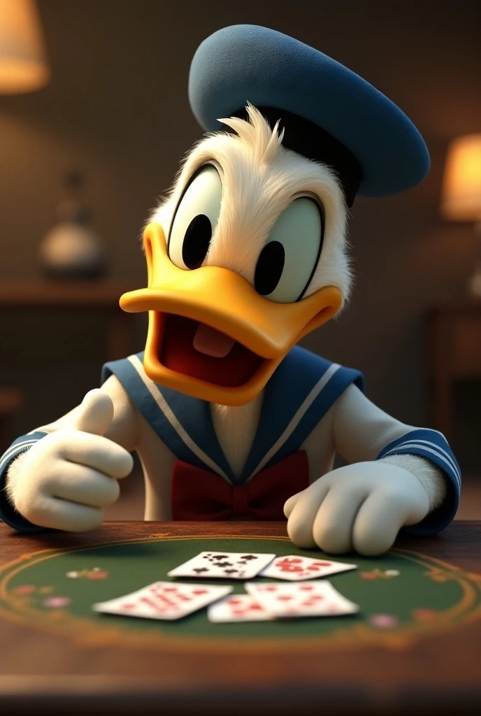 Donald duck, louis vuitton suit, woman, money, poker, euros