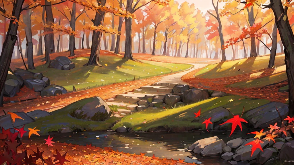 (masterpiece:1.2), Best Quality,Pixiv,  High Resolution , Super detailed, The careful depiction of only landscapes that do not include people （1.7）No humans appear,Humans not included,
Fall campground、There is a tent set up right in front of me, and there is a bonfire nearby、Fallen leaves and autumn leaves that block the view fly through the air
Mori Sora、The beautiful light of the Spirit Sunset shines in 、 leaves, natural beauty, surprise, magic, red leaves, yellow leaves, autumn leaves, forest light effects, mysterious atmosphere, shadow composition, otherworldly experience