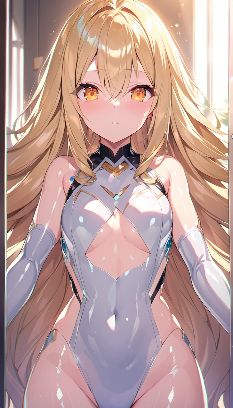 ((((Obra maestra, La mejor calidad, ultrahigh resolution)))), 1girl, standing,), ((long pure blonde hair, hair over eye)), long hair cut, shiny skin, ((green eyes)), glowing_eyes, neon eyes, (ultra detailed eyes:0.7, beautiful and detailed face, detailed eyes:0.9), ((centered)), smirk, facing viewer, ((vibrant background, dark lighting, summer, sunlight)), large chested, looking at viewer, ((half closed eyes)), ((perfect hands)), ((hands behind back)), empty eyes, beautiful lighting, ((outside, outdoors)), defined subject, head tilt, (((gritty)), ((creepy)), ((cool)), ((beautiful)), (((NSFW))), hair ornament, petals in the air, moon in the sky, city, mature woman, adult woman, she is a princess, smiling, she looks spicy, attractive woman, dynamite body, wide hips, shot from behind, buttlift