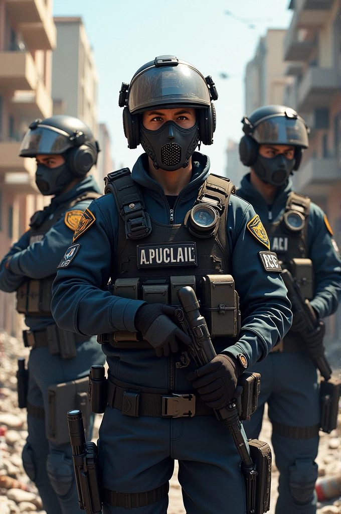 several people in military gear are walking in a line, realistic soldiers, special forces security, kawaii swat team, mechanized police infantry, dressed in tactical armor, cyberpunk imperial military, swat, military police, wearing tactical gear, military, realistic military gear, fps game concept art, tactical squads :19, wojtek fus, several soldiers, detailed 2d illustration