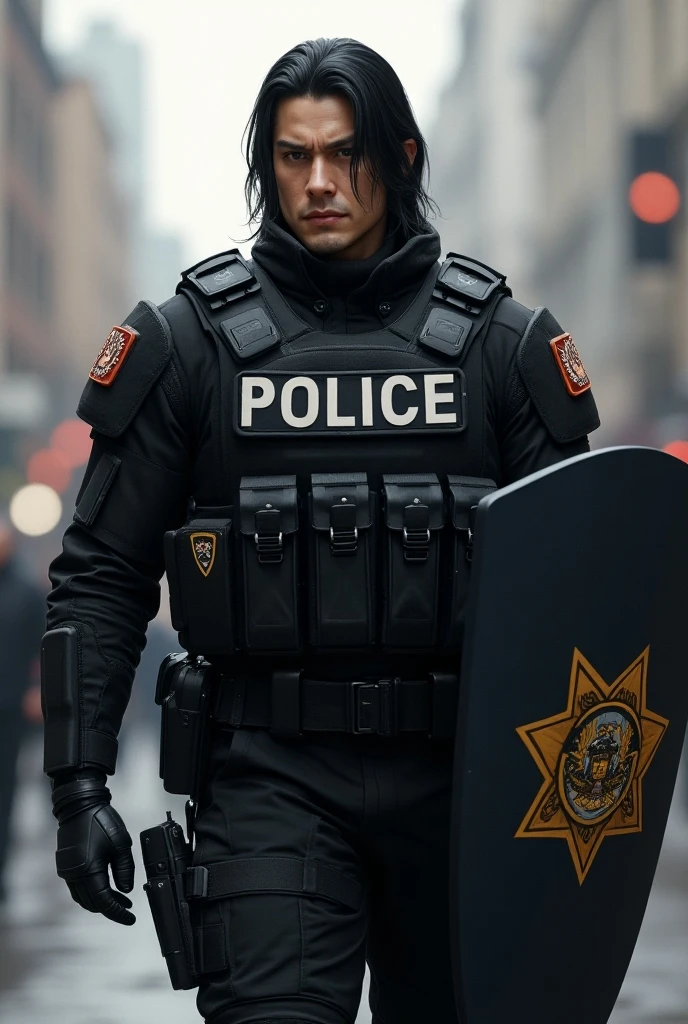 Men in police uniforms stand on the streets of Hong Kong,Police character design,8K 3D rendered character art,arnold maya render,detailed cinematic rendering,unreal engine character art,Police character design,Octane CG Association,super detailed render,ArtStation 4K trend,3D renderings captured in the game,Trend of CGsociety