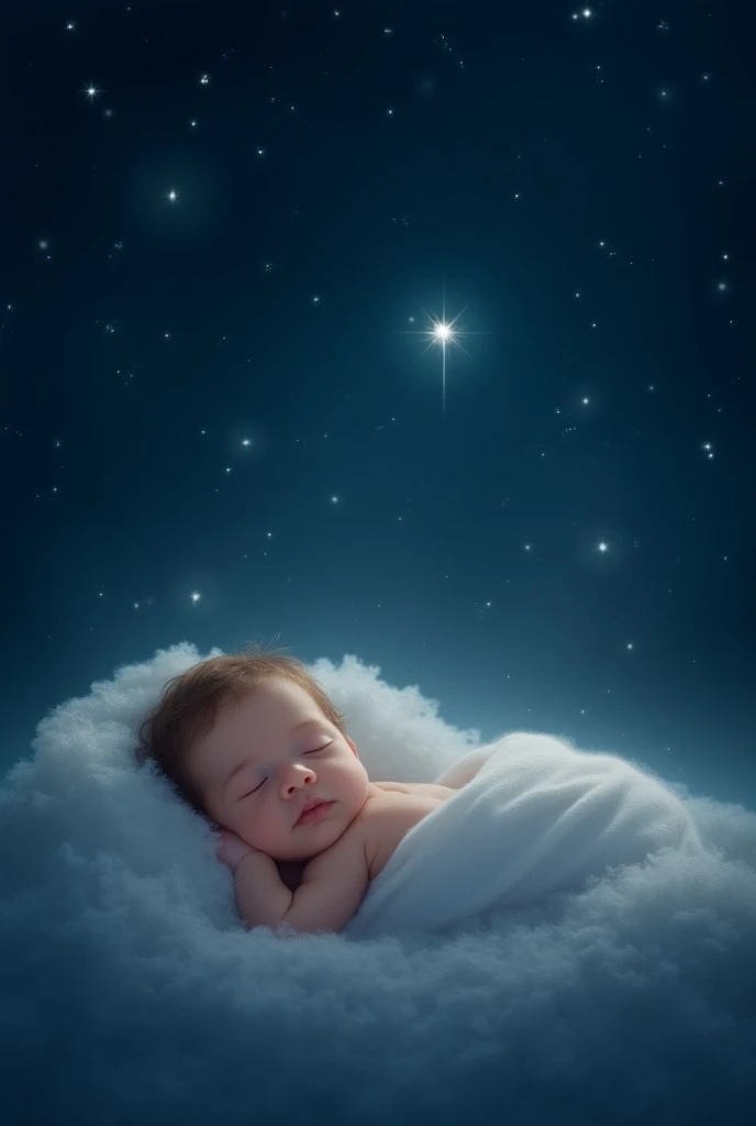 Stars in the sky singing song for small boy baby