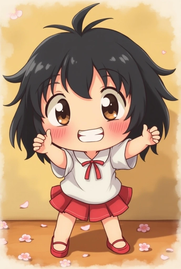 (masterpiece, best quality),<lora:GoodHands-vanilla:0.7> <lora:anmnr01:0.3> <lora:add_detail:0.5>, outdoor,akagi_miria_theidolmastercinderellagirlsu149,blush, <lora:akagi_miria_theidolmastercinderellagirlsu149:0.7>,amusement park,happy,dynamic pose,stylish angle,,sailor uniform