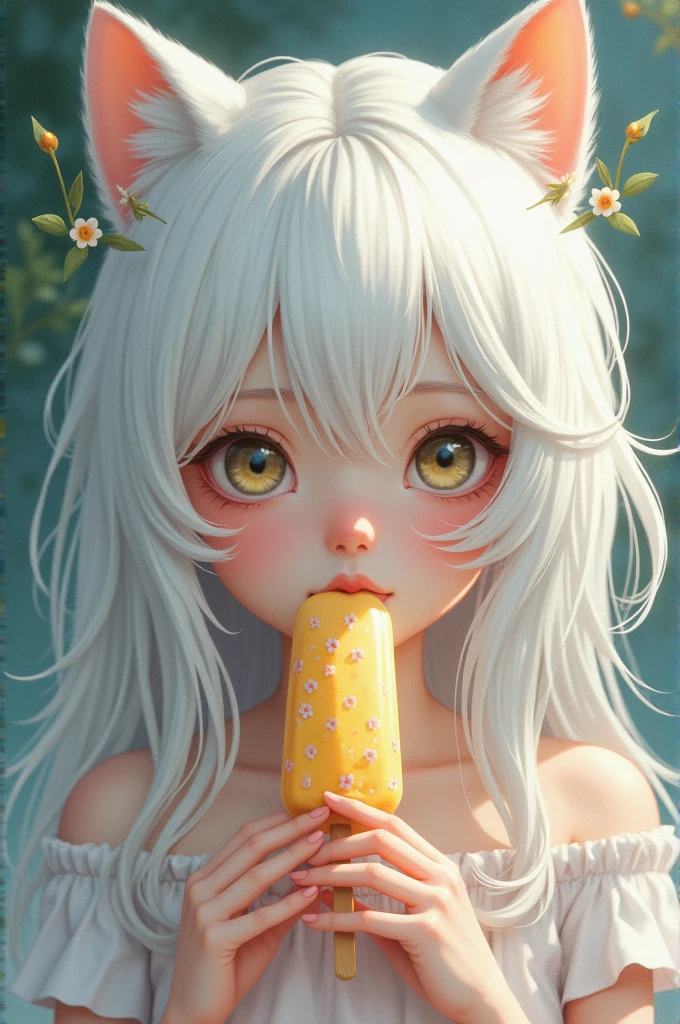 One, check_9,check_8_up,check_7_up, source_fluffy, (Catboat, Anthro fluffy feline girl, Adult woman, silver fur with gray stripes, Blue eyes, длинные светлые hair, hair, closing one eye, :3, pink nose, wear a blue bandeau, close up, portrait, seductive model pose, Sitting, legs crossed, barefoot, holding a popsicle, lick the popsicle, grinning, Side view, fabulous, ultra clarity, 4K, excellent quality, high detail, close-up, bare chest, , cum on face, sex oral dick oral, The human penis, Zoophilia, cute sucks dick, the cat sucks gently, caresses with tongue, sperm dripping from mouth, balls dick, balls shaved, big dick, juicy dick, touches eggs with hands, plays with eggs, tits naked, Nipples