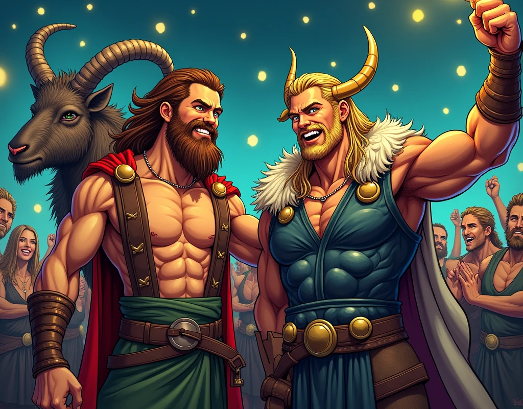 Three Vikings, from game "The Lost Vikings", Fast Viking, Strong Viking, Fat Viking