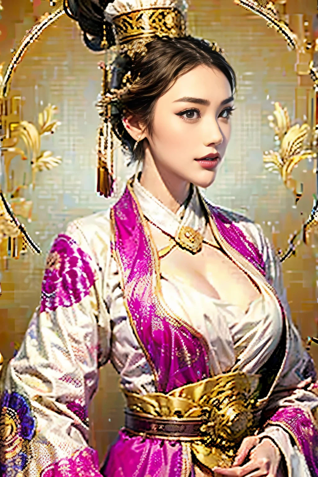  beautiful woman, Three Kingdoms background costume