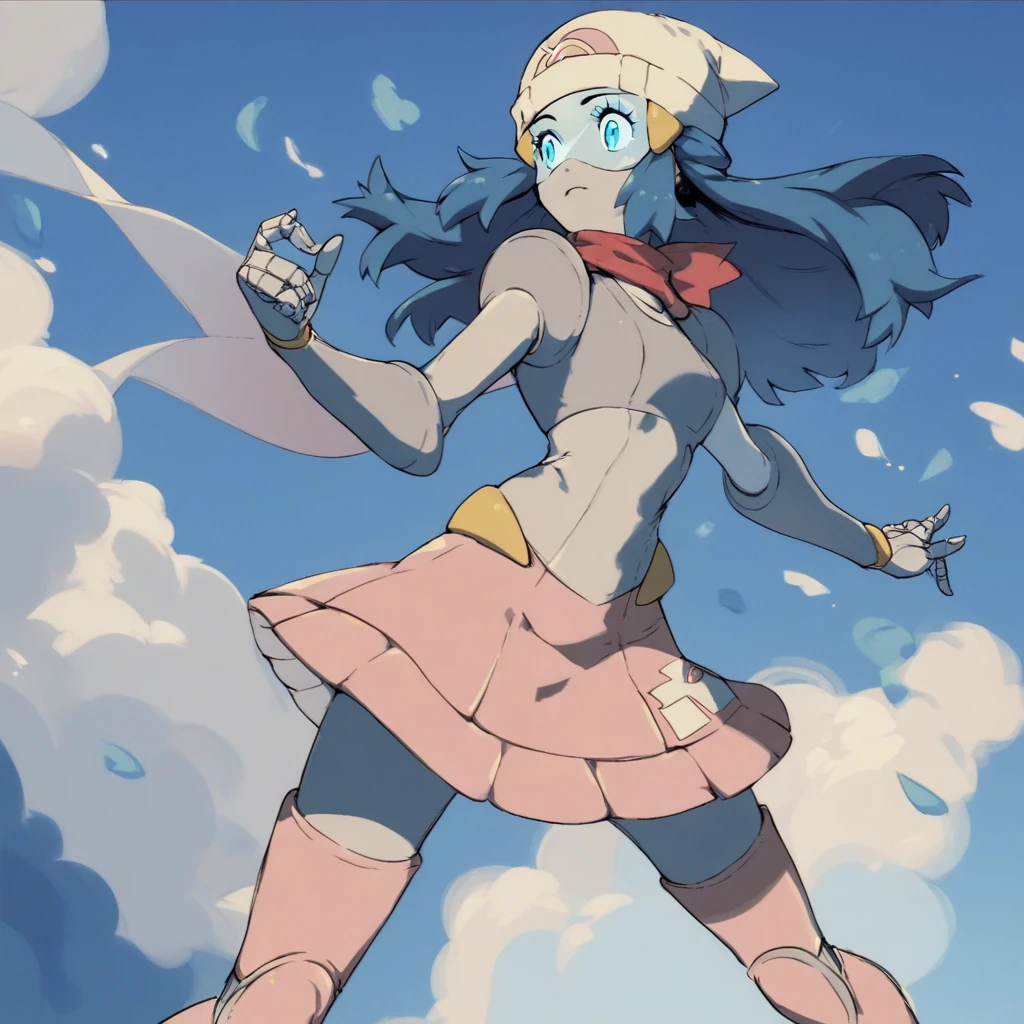 score_9, score_8_up, score_7_up, score_6_up, score_5_up, score_4_up, mistyrobot, dawn_(pokemon), pokemon, 1girl, blue_eyes, blue_hair, solo,