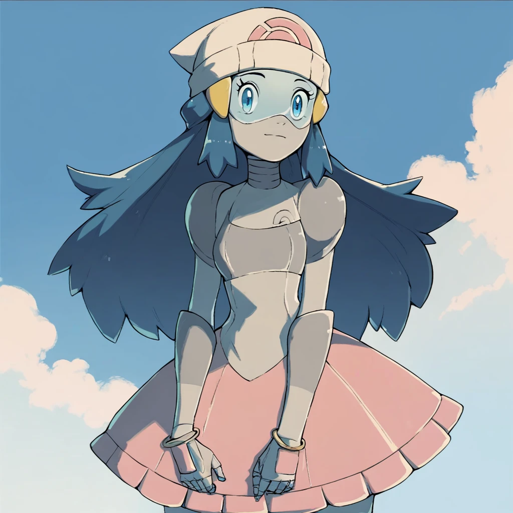 score_9, score_8_up, score_7_up, score_6_up, score_5_up, score_4_up, mistyrobot, dawn_(pokemon), pokemon, 1girl, blue_eyes, blue_hair, solo,