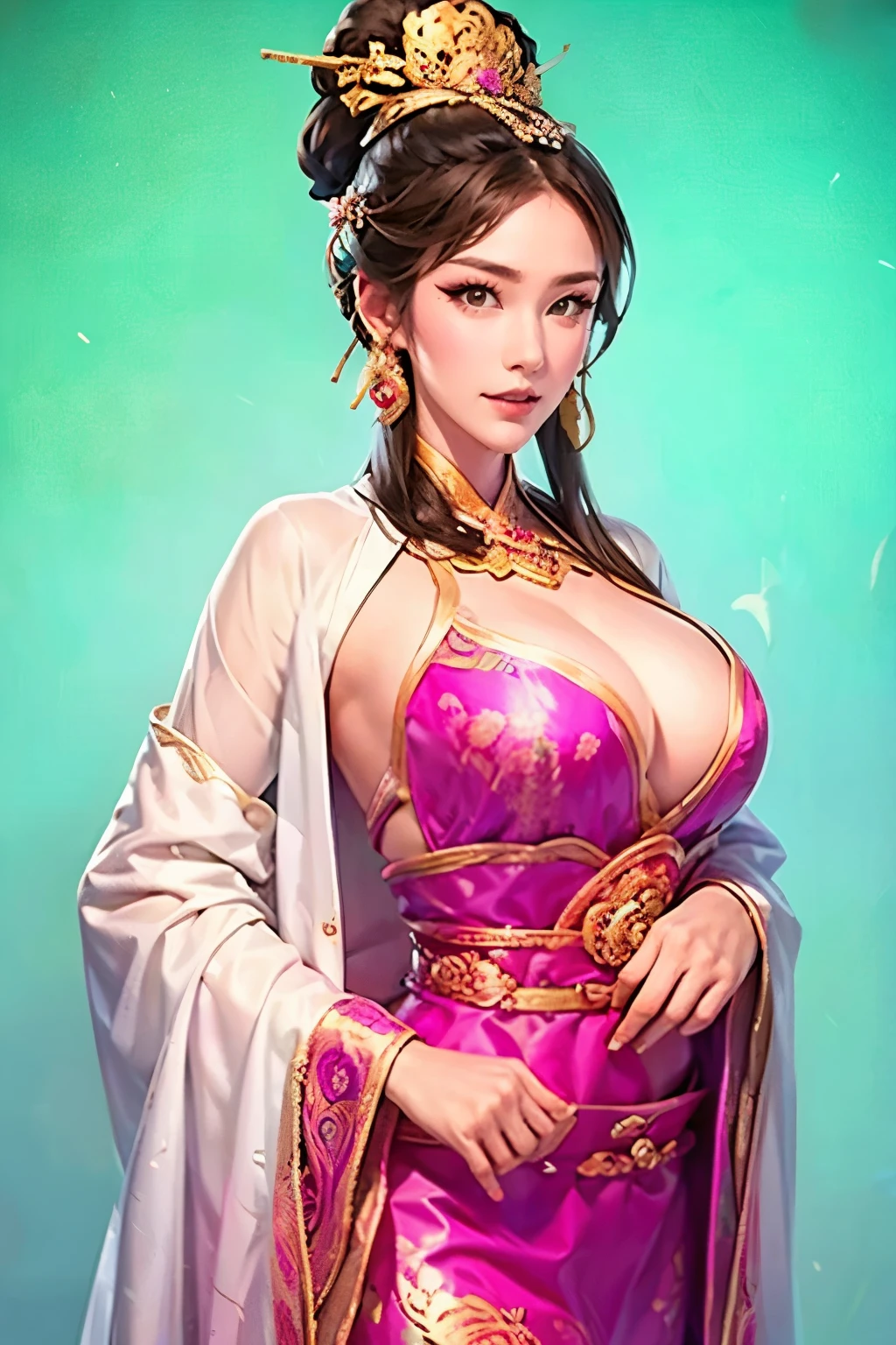  beautiful woman, Three Kingdoms background costume