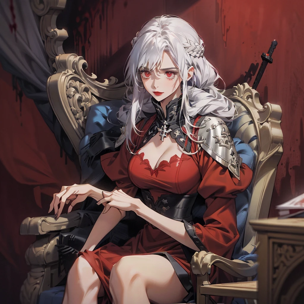 (highres, best quality:1.2), intricate details, vibrant image, sharpness, colorful,
carla cromwell, solo, 1girl, mature female, 
long hair, ahoge, makeup, lipstick,,perfect eyes, perfect face, detailed face,
(Spread legs DSM、huge breasts、perfect female body、tide listening suit、good nipples,(torture chair),(Tighter constraints)、( Piercing On:1.6),(Plus code model)、asian、clear focus、Very detailed face and skin texture，Limb restraint，Please cut off communication,NSFW,(While crying),(clenched teeth:1,4)