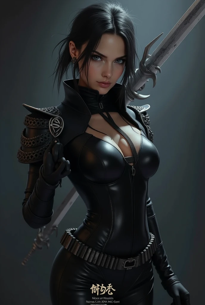 8K,Dark-haired ethnic female demon slayer,Super Beauty(Like the real thing),Sexy Demon Slayer Costume,Toned, muscular body,長く大きな槍をHave,Perfect Anatomy,charm,Volume measurement,Body balance,Digital single-lens reflex camera, Soft lighting, Detailed Background, Written boundary depth, Volumetric lighting, Sharp focus, Absurd, Realistic proportions, Excellent anatomy, (Realistic, 超Realistic:1.4), 16K HDR, dawn,A High Resolution,super Realistic 肌,Super beautiful expression,Fantasy art,Character Art,Wind effects:1.9、Cloud Effect:1.2、Full Rendering、Professional quality high resolution、Perfect contrast、Perfect lighting、Perfect composition、Perfect Skin、Perfect Fingers、Perfect breasts、Perfect Hair、Perfect Face、Realistic facial features,super highest quality,Slim figure,Perfect body line,Perfect hand shape,Anatomical body balance,Highly detailed face,Highly detailed eyes,Beautiful Lips,Excellent light particles,Cinema Lighting,Makeup,Ultra-high resolution,Ultra-Realistic Skin,Muscle Body,Hard and strong abs,Combat trousers,Black combat outfit,Angry expression,Combat Ready,Overflowing with power,Black leather coat,Have,