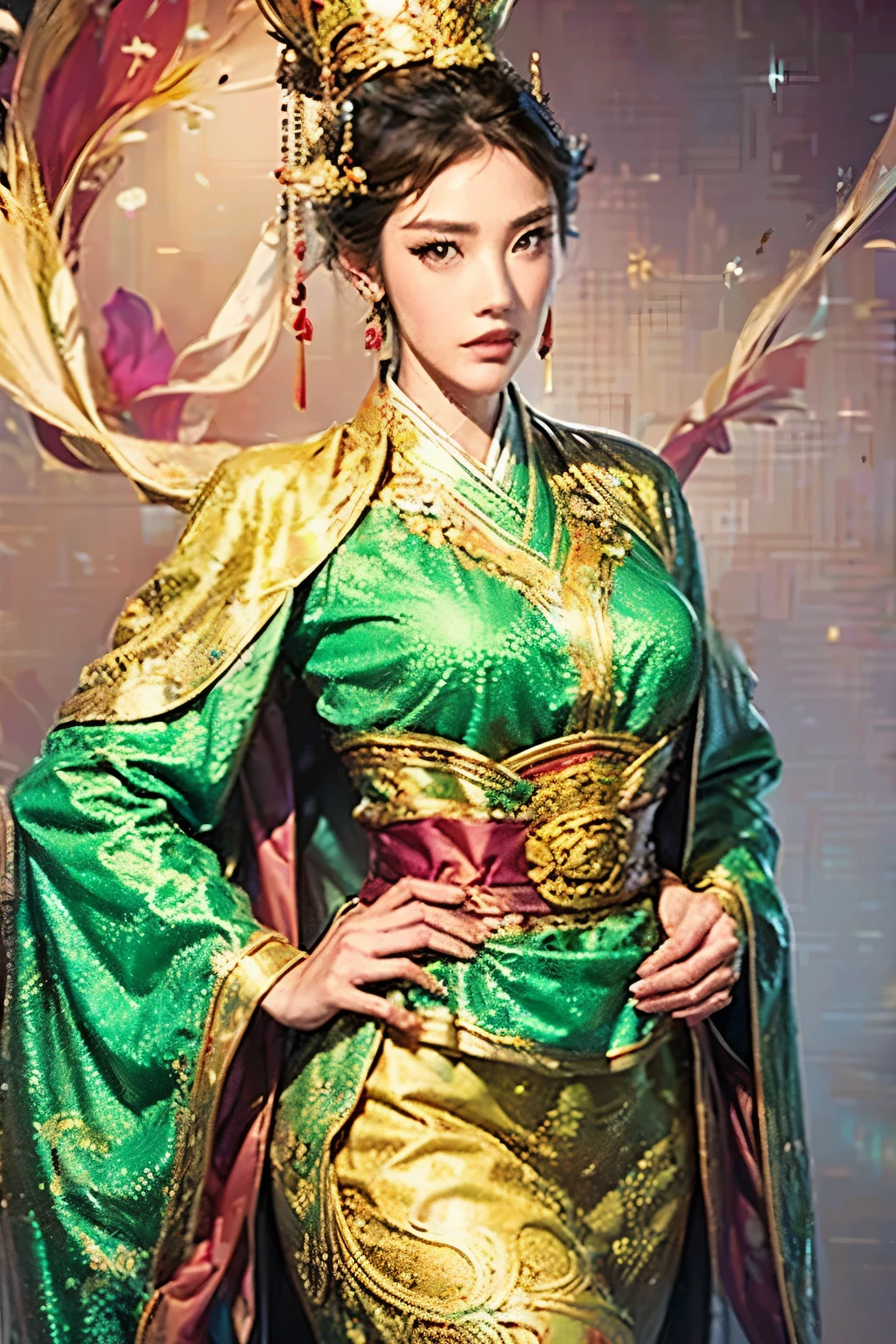  beautiful woman, Three Kingdoms background costume