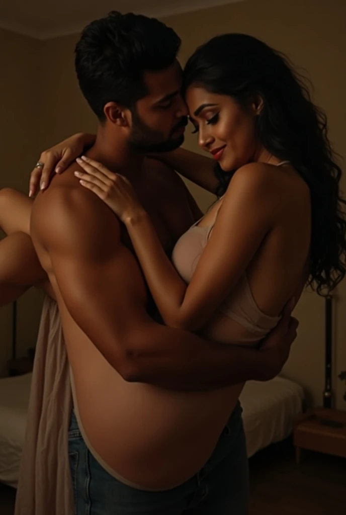 Brother rubbing his indian pregnant sisters bra