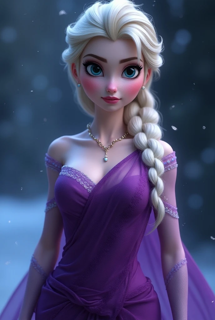 (masterpiece:1.4), (best qualit:1.4), (high resolution:1.4), Digital art realistic, imagine v1, Elsa frozen, Frozen   grown-up, nightgown princess, Short sexy transparent long skirt, transparent skirt and coat, sexy beautiful breastes Elsa, Elsa Disney princess, beautiful Elsa, half open chest dress, beautiful art,