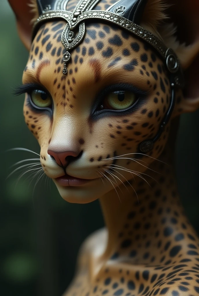 one girl, cheetah ears, , pure, cute naked, topless, a Woman cheetah mix, human Body, big tits, furry and skin, cheetah nose but the Rest of the face ist human, (((whiskers))) big eyes, cheetah fur, bambi eyes, hybride 40 % cheetah and 60 % human, face mostly woman, cheetah Hair ,short hair, fur instead of skin at Body Arms and shoulders and neck, tits are human, the mice nose is hairy , nipples, cheetah fur , full black Iris, hole eyes are black Just Like a fawn, slender, No clothes