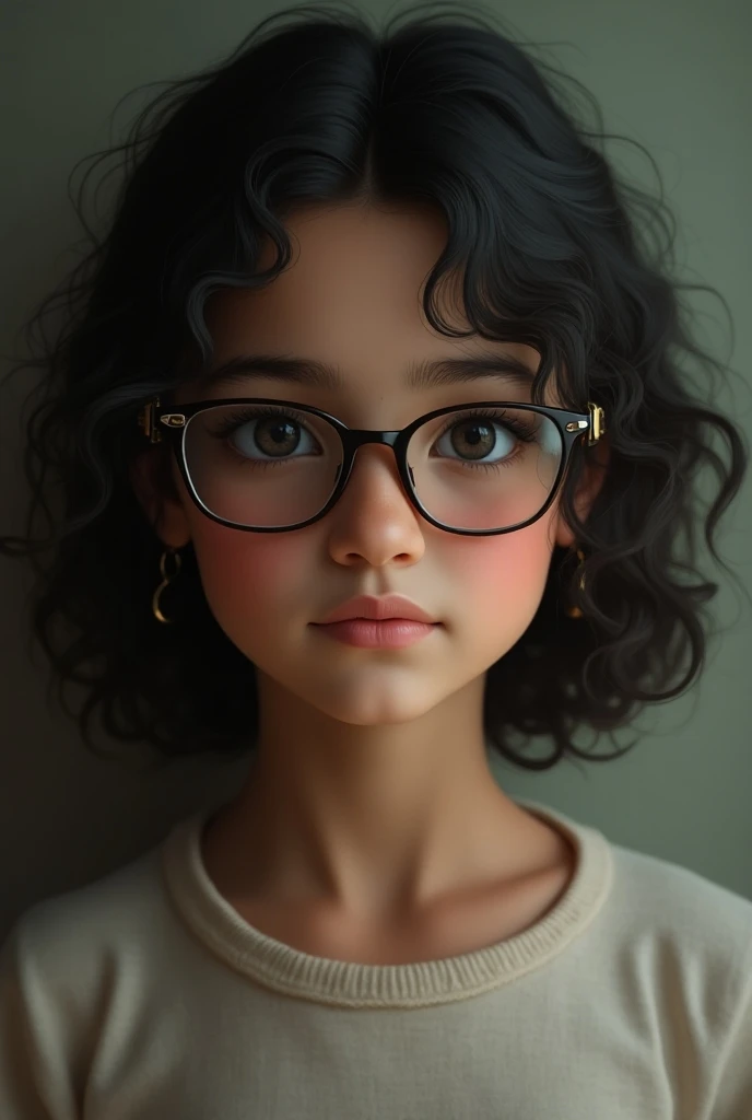 Brown girl with intellectual disability