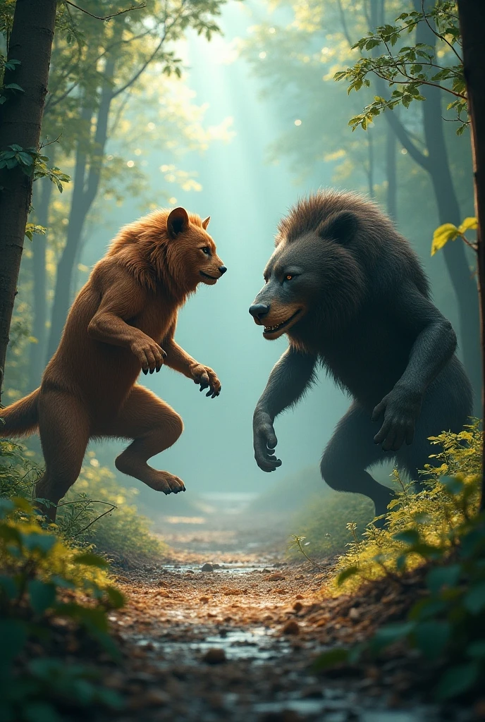 Bear vs lion