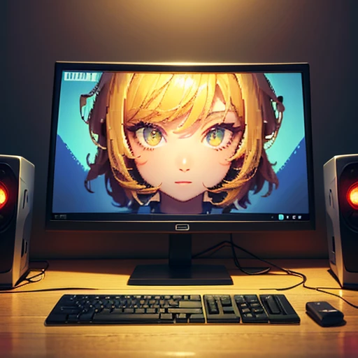 cara anime sentado em uma mesa com um laptop e um monitor, estilo anime 4K, Papel de parede anime 4k, badass anime 8 k, 4 k manga wallpaper, jovem homem de anime,  anime, Anime Wallpaper 4k, 4k anime wallpapers, arte anime de alta qualidade, anime moe artstyle, Anime Art Wallpaper 8K, Anime Art Wallpaper 4K, rgb lighting,