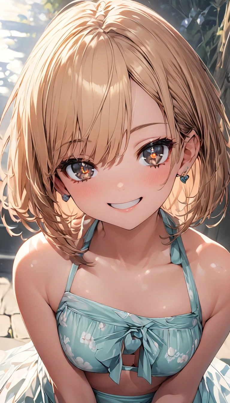 Irohaisshiki, isshiki iroha, Short Hair, Brown Hair, (Brown eyes:1.5), happy smile, smile, Open your mouth,Yellow one-shoulder sweater,mini skirt,black tights,short boots,morning,morning陽,The rising sun,whole bodyがイラストに入るように,walk,
break outdoors, ビル街
break looking at viewer,whole body,
break (masterpiece:1.2), Highest quality, High resolution, unity 8k wallpaper, (shape:0.8), (Beautiful details:1.6), Highly detailed face, Perfect lighting, Highly detailed CG, (Perfect hands, Perfect Anatomy),