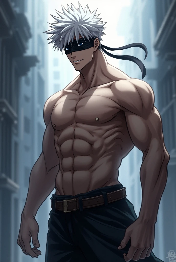 Satoru Gojo Jujutsukaisen *Naked* - SeaArt AI