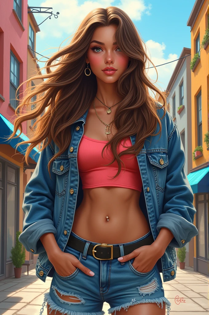 winx club bloom in pink top, purple jackey, blue pleated denim skirt, (best quality,4k,8k,highres,masterpiece:1.2),ultra-detailed, ((top-quality))、((tmasterpiece))、((Full body photo of a woman))、((very simple background))、(Game character design), Masterpiece, Best Quality, Girls, Slender, Red Eyes, Hair Color, Iridescent, Long Hair Spreading, White Skin, Medium, Cute, Sexy, Near Future, Bikini, Exposed Skin, Night, Psychedelic, Trip, Extreme Color, Paisley Theme, Open Legs, Mechanical Left Arm, Full Body, (ultra detailed,extremely detailed),(photorealistic artwork:1.37),(extremely detailed CG unity 8k wallpaper),(((vibrant colors,vibrant theme))),(intricate),(masterpiece),(best quality),artistic photography,(photography taken by sldr),(intricate background),perfect rendered face,perfect face details,realistic face,photo realistic,((intricate detail)),(((realism))), HDR, 8k, absurdres, cinestill 800, sharp focus, add_detail:2, (solo, woman)
