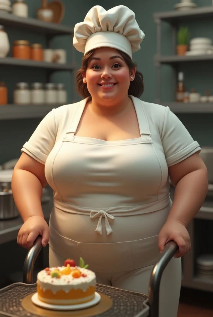 40 year old chubby woman in apron naked