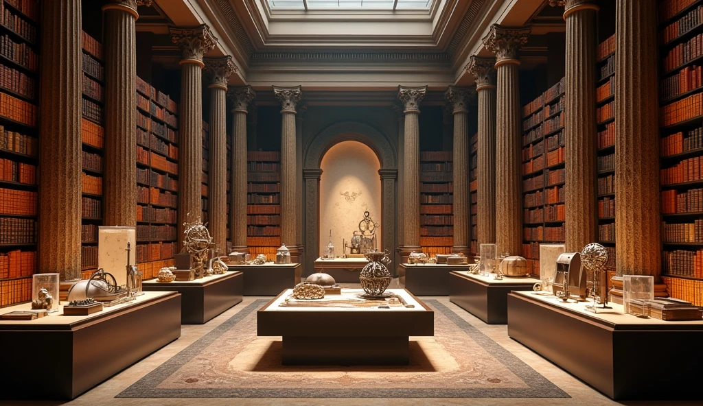 Library Period The final scene portrays a library filled with books and scrolls ...