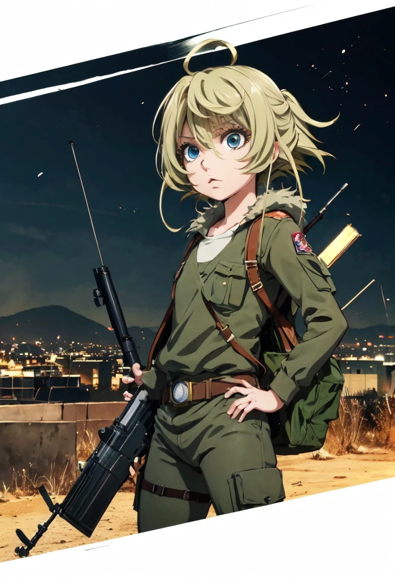 a cartoon picture of a girl with goggles and a gun, ry girl, in attack on titan, of a sniper girl in war, soldier girl, from attack on titan, female protagonist 👀 :8, epic anime style, neferpitou, anime girl named lucy, anime character, annie leonhart, trigger anime artstyle, mechanized soldier girl