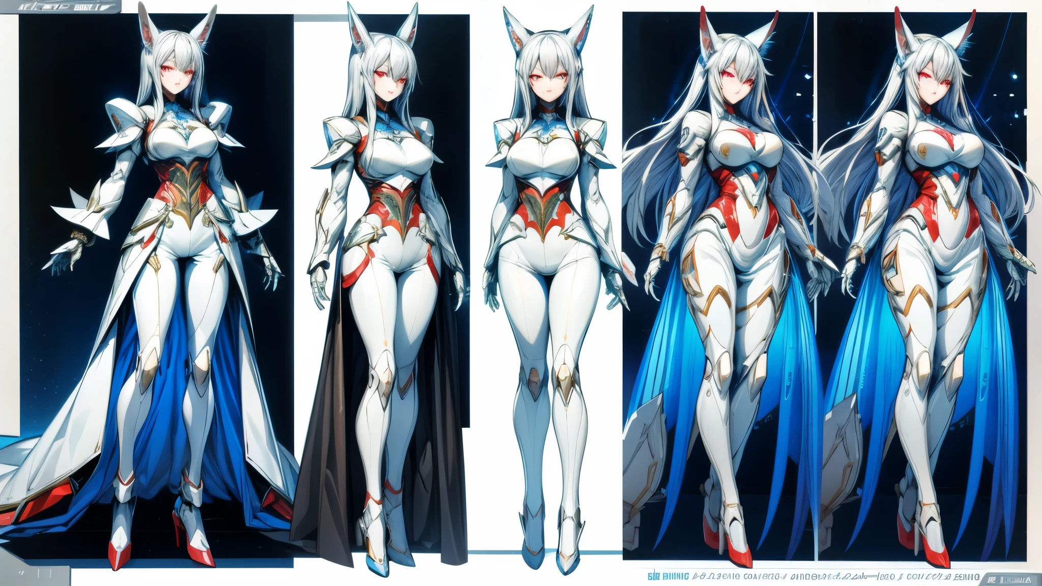 woman large penis Science fiction robotic boots and gloves fox ears and tail Nude Krystal Fox