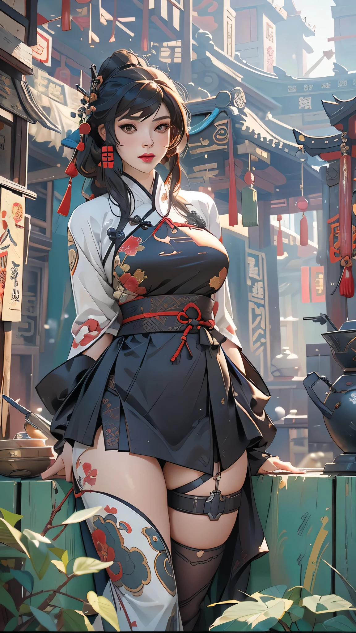 Sexy outfits on a cute Asian girl
