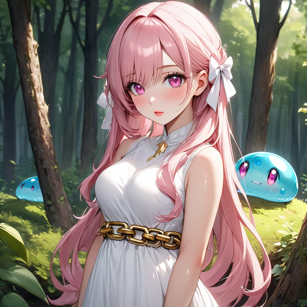 score_9, score_7_up, score_6_up, 1girl, source_cartoon, source_anime,breathtalking Scenery,watercolor,smooth soft skin, natural skin,
BREAK
(dark red skin:1.9), (loli:1.8), (little female child:1.8), (baby face:1.1),(6yo:1.3),(loli toddler:1.4),(mini girl:1.3),(octopus girl),(large breasts:1.1),(muffin top:0.9),(disproportionate breasts),
BREAK
(red tentacles hair:1.7),(red tentacles twin tails:1.6),(red hair:1.4),(long bangs:1.2),ultra cute face,(hair over one eye:1.5),(yellow eye:1.2),highlight on eyes,(fang:1.1),open mouth,(wavy mouth),tareme,smile,(Dark skin all over the body:1.9),
BREAK
,Lace,dress inspired sweet lolita,(slender line wedding dress:1.5), (1 little female child:1.2),(solo:1.2),
BREAK
In a secluded setting, surrounded by a dense forest, the bog lay hidden like a secret gem, its misty surface whispering tales of ancient times,full body,dynamicangle,dynamicpose,breathtalking background, outdoors,