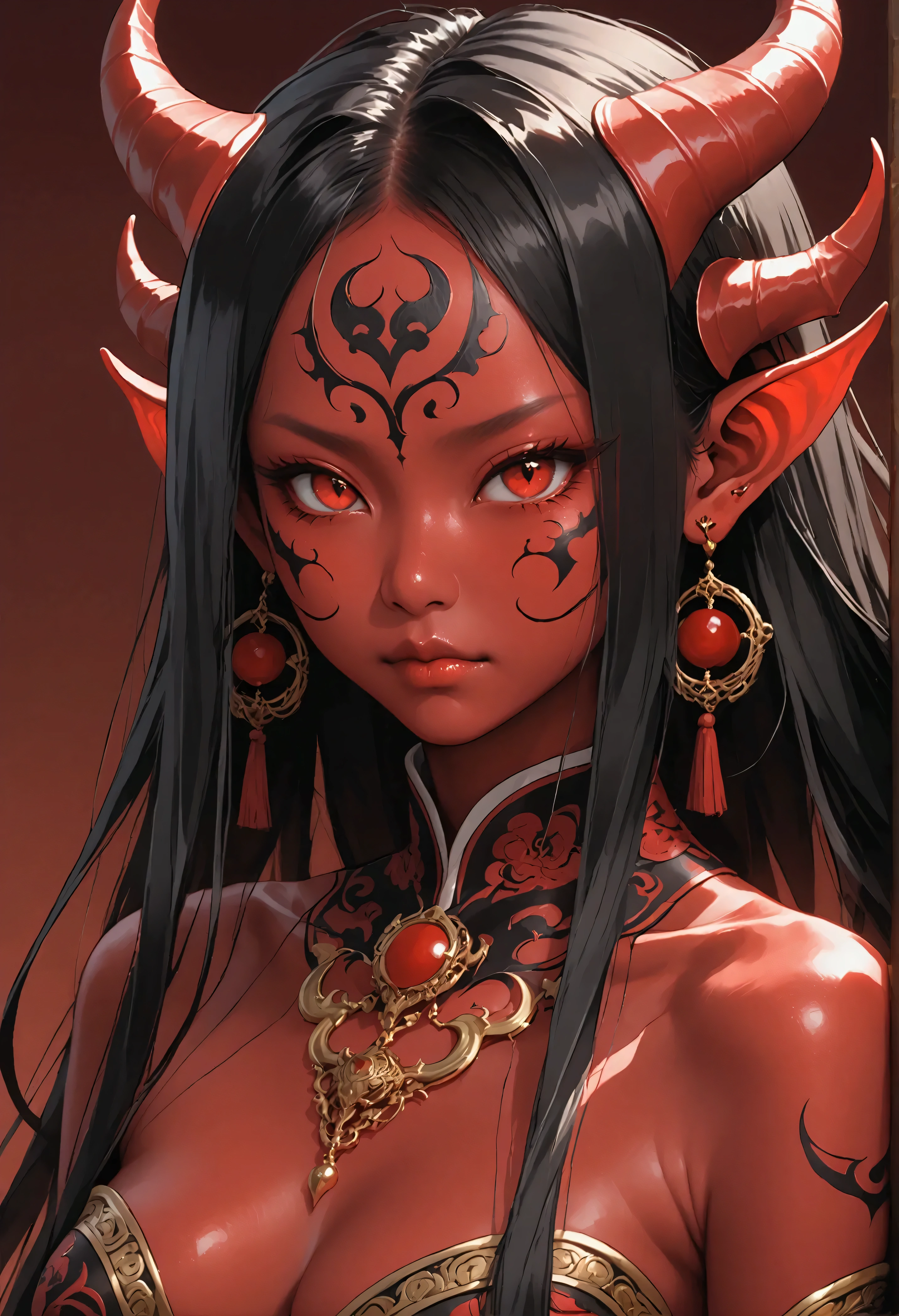sexy asian succubus fully nude