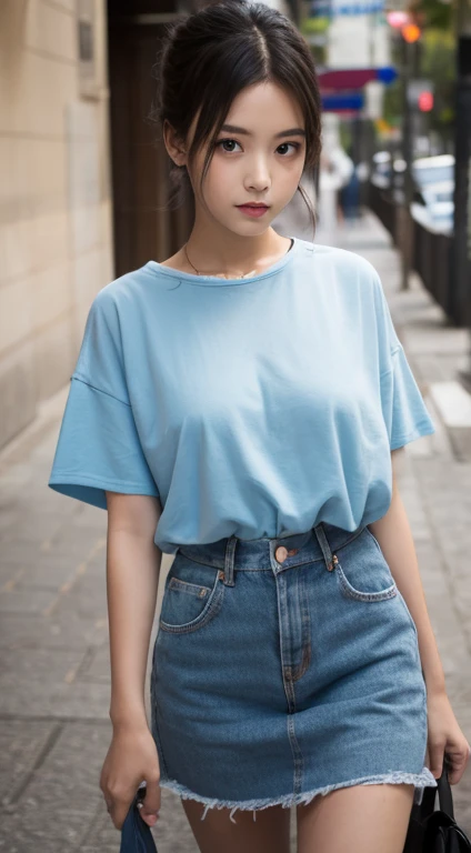 a girl wearing camisole, raw photo