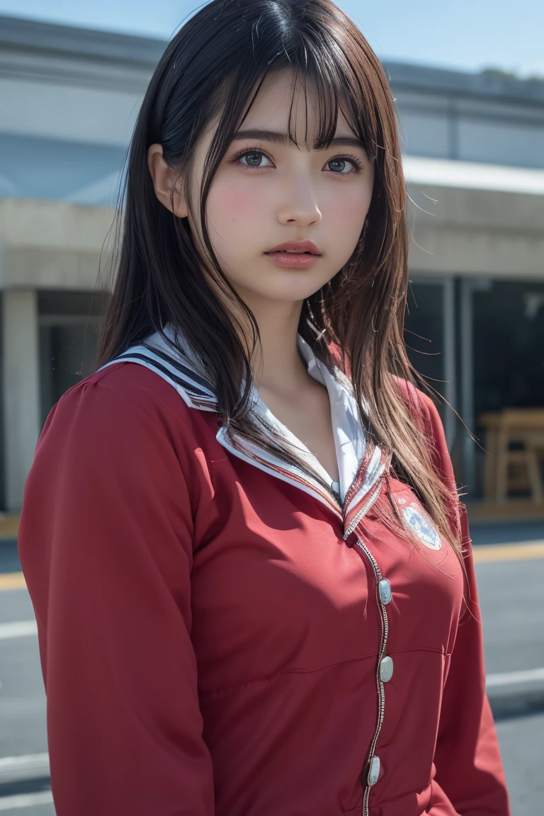 (8K, RAW Photos,Highest quality, High resolution:1.1), (Ultra-realistic:1.4),(Realistic, Realistic:1.3),The Beauty of Japan、Rhythmic gymnastics club、Rhythmic Gymnastics Uniform、((Upper Body:1.3))