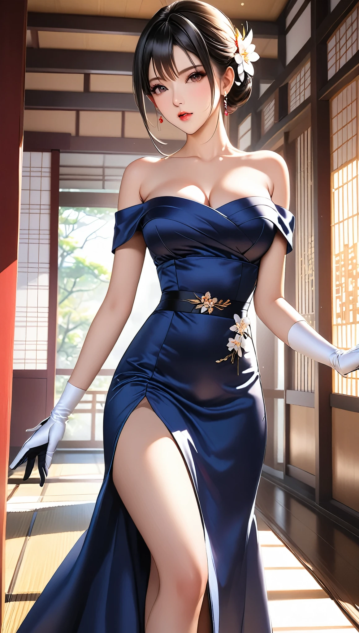 （8K ，hyper-detailing，ultra real photo，Best masterpiece，natural，Perfect artwork，Perfect female body），Two cute busty girls ，（large titmouseies），antique flower wedding，antique flower wedding，Chinese Wedding Dress，Stylish hairstyle，Elegant and sexy bride，on an antique street，Wear a Sexy Vintage Wedding Gown，Cleavage is large，，Stretch the meat，Raised sexy，Obscenity exposed ，titmouse，Full body shot,