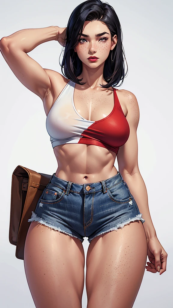 (8 :1.7), (arabian girl:1.2) (perfect eyes), (perfect nose), (perfect mouth), (perfect face), (covered nipple:1.6 ), (chubby:1.5) child in (viel:1.4) perfect full HDR body exposed midriff highleg loli flat chest curvy indian armpits bellydancer 8k high res knees ankles , , cleavage (shiny skin:1.5) (full body shot) (high heels) (armpits:1.3) (outdoors) (redtheme:1.8) (masterpiece, 4k ,ultra detailed:1.2) (hijab:1.2) (temple:1.4) (night:1.5) (highleg panties) (underboob:1.5), (cutoff jeans:1.7)