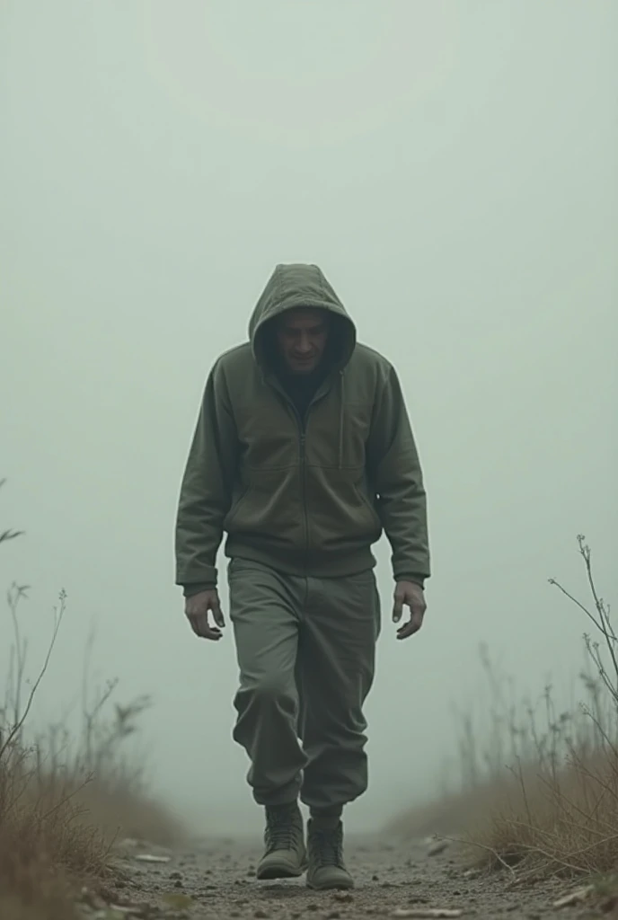 Draw the figure of the person who has fallen behind