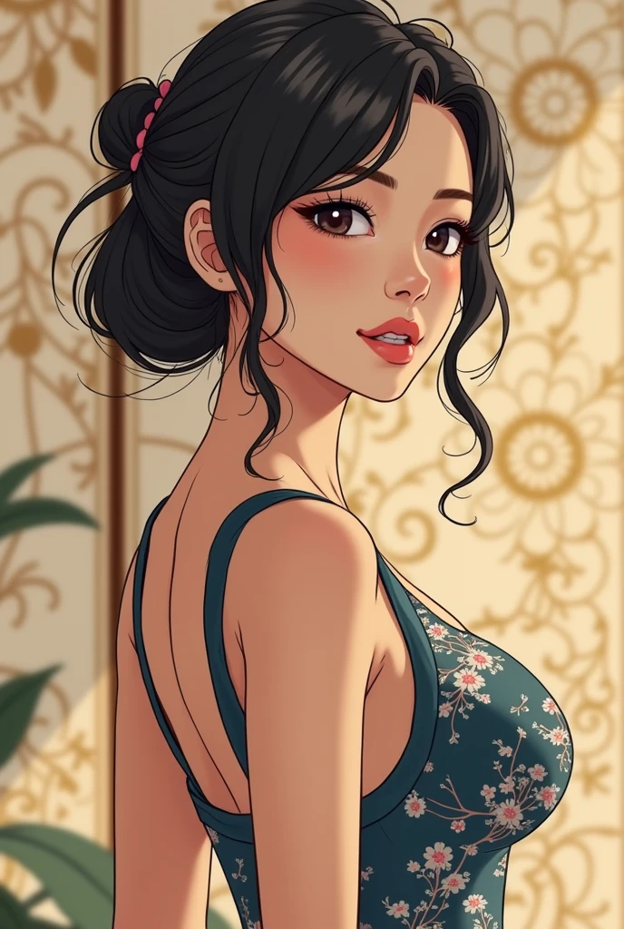 (((lingerie transparente:1.3)))), (((corpo magro e em forma:1.0))), NSFW, Sozinho, na frente do fundo do filme Mulan, olhos detalhados, Olhos realistas, olhos altamente detalhados, hyper olhos detalhados, Long eyelashes, grande meio sorriso, (com sardas), (rosto corado:1.2), maquiagem preta, (((tight bra))), pantyhose, Cinematic lighting, detalhes intrincados, altamente detalhado, (ultra detalhado), hiperdetalhado, Ultra HD, (hdr), 8K,