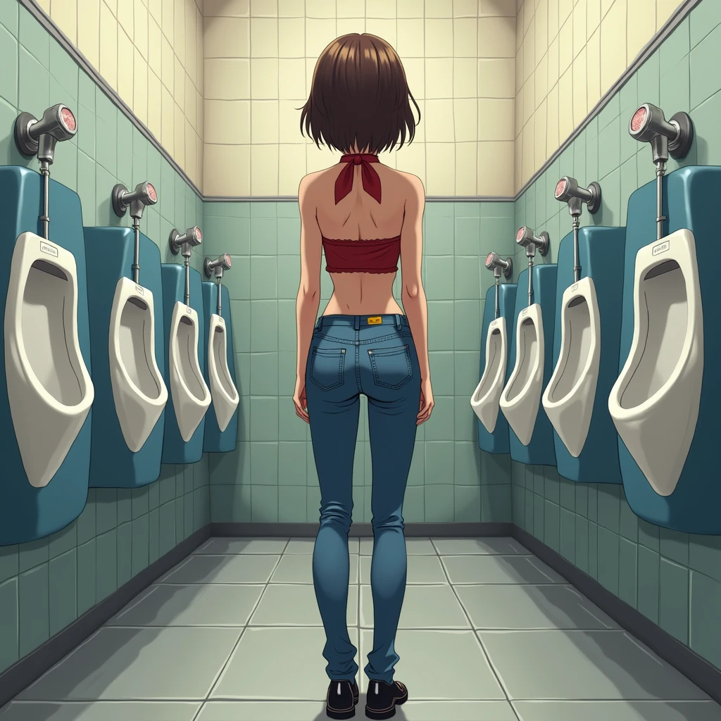 woman in her 20s, Girl, naked, pee