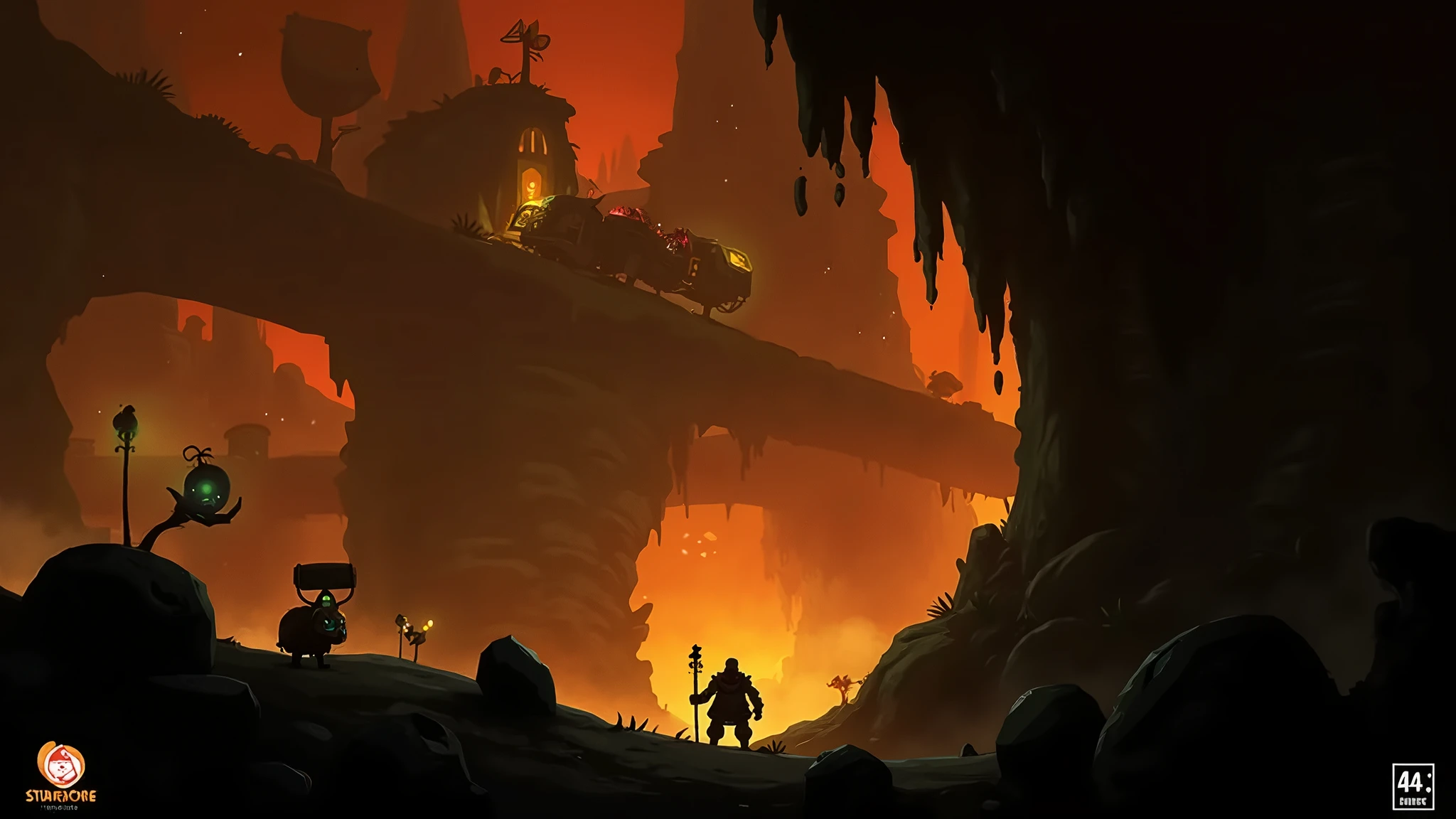 (image 2 D ,  in SteamWorld Dig style:1.5, 2D game,)  beautiful lighting 