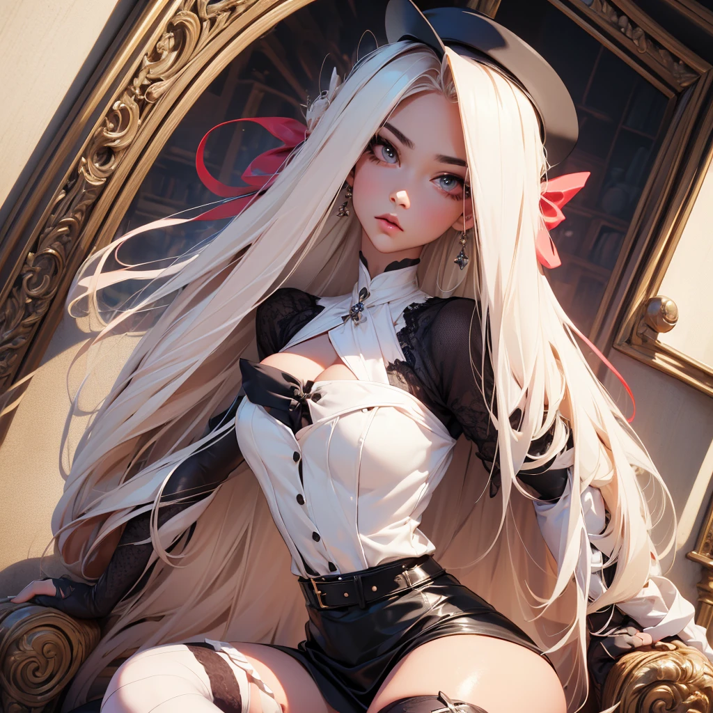 futanari penetrating her penis on, sex pose, fucking pose, kissing, (masterpiece, best quality:1.4), absurdres, highres, ultra detailed, beautiful, (witch), (perfect face, detailed face, beautiful:1.3),(natural breasts, cleavage), collarbone, fingerless gloves, gloves,spaghetti strap top, black pencil skirt, tight, over the knee skirt, hat, elegant witch outfit, thighhighs, thick thighs, thighs, multiple belts, More detailed 8K.motor irreal:1.4,UHD,La mejor calidad:1.4, fotorrealista:1.4, textura de la piel:1.4, obra maestra:1.8,obra-prima, mejor calidad,objeto Objeto], (detailed face features:1.3),(manos detailed)